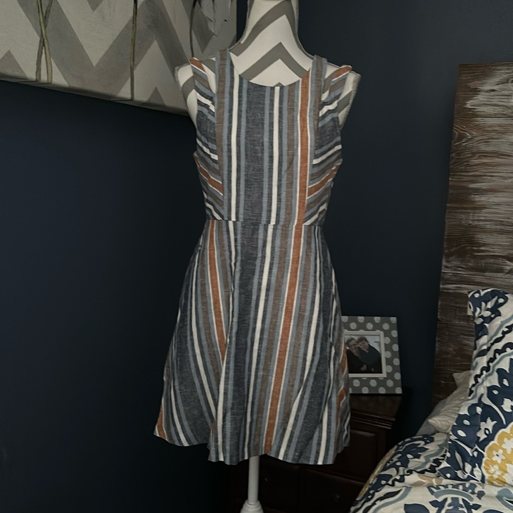 Bcbgeneration Linen Striped Dress